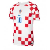 Croatia Luka Modric #10 Replica Home Shirt World Cup 2022 Short Sleeve